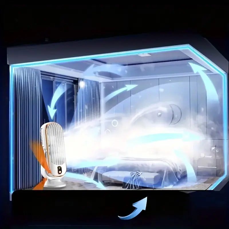 Tragbare Mini-Klimaanlage mit USB-Aufladung – 5 Geschwindigkeitsstufen & 720°-Drehung