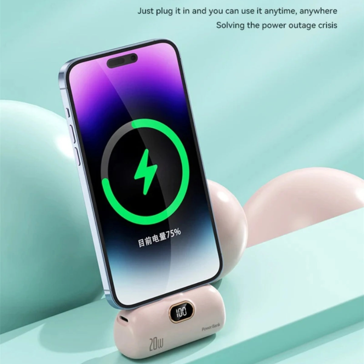 Tragbare Powerbank mit LED-Display und Dual-Port-Kompatibilität, 30000 mAh