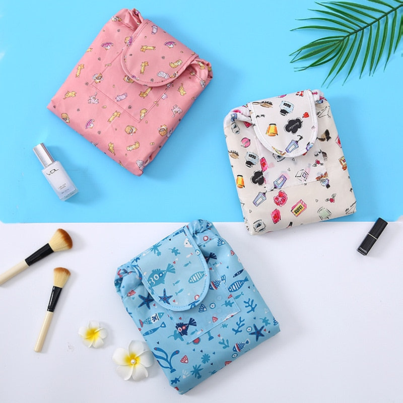 Tragbare Unisex-Kosmetiktasche mit Kordelzug
