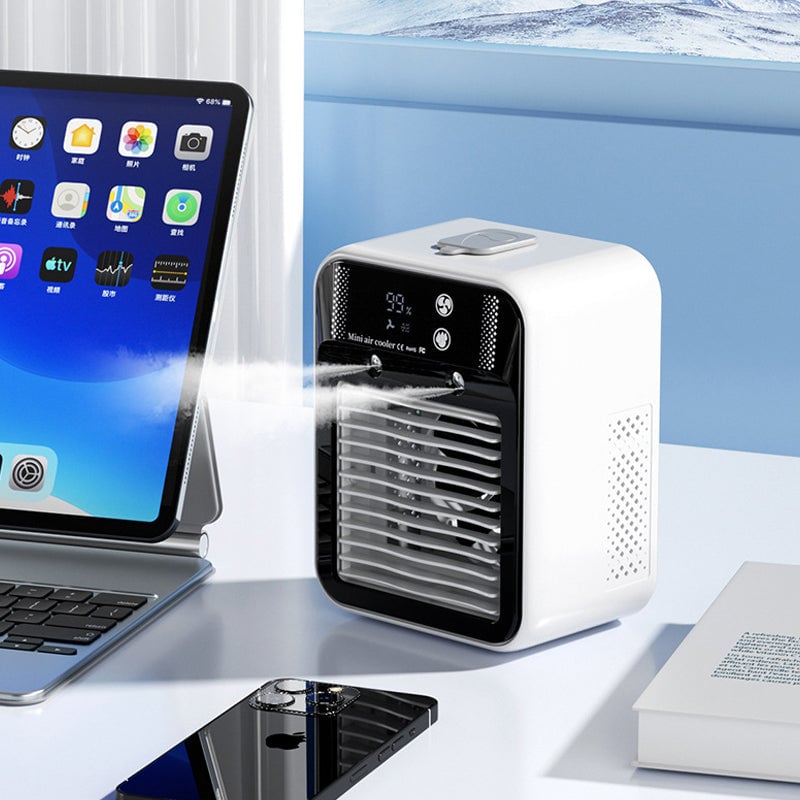 Tragbarer 3-in-1-Kühlventilator mit Sprühnebel in 2 Stufen