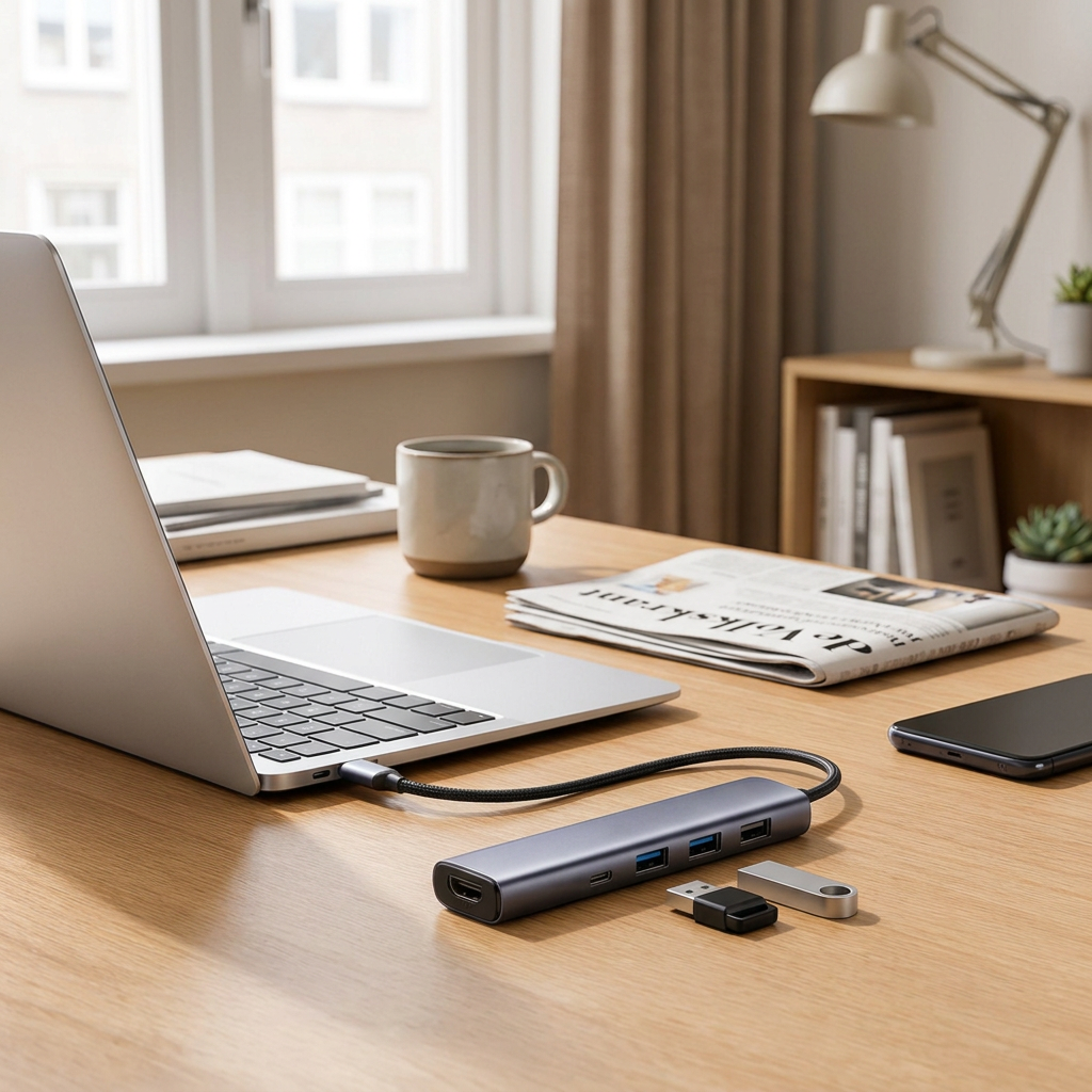 Tragbarer 5-in-1-USB-C-Hub mit 4K HDMI