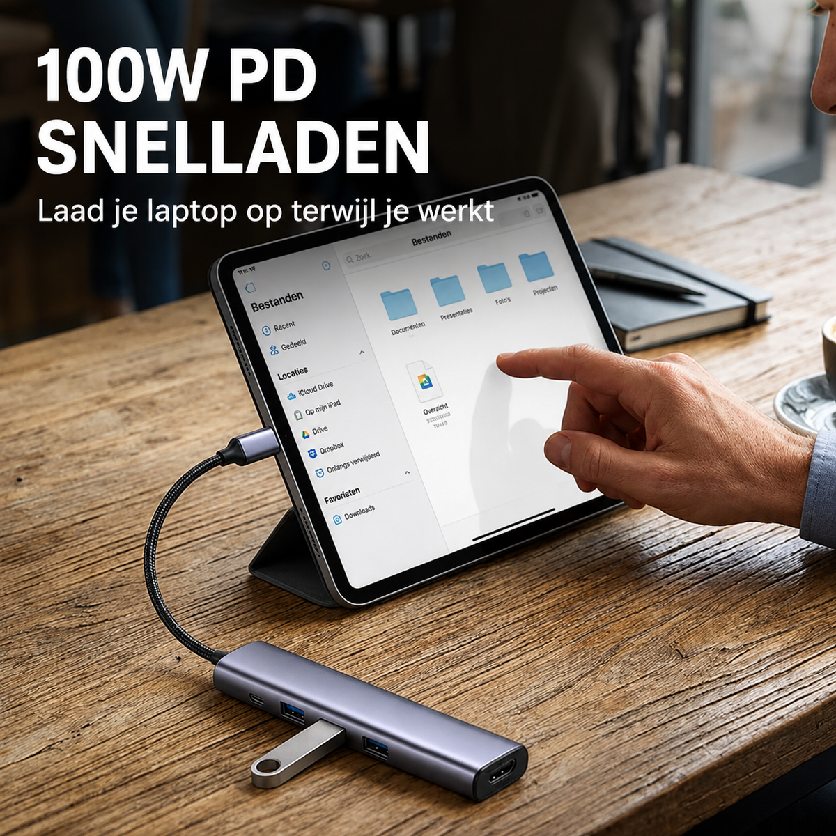 Tragbarer 5-in-1-USB-C-Hub mit 4K HDMI
