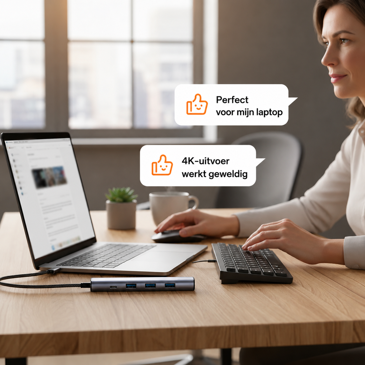 Tragbarer 5-in-1-USB-C-Hub mit 4K HDMI