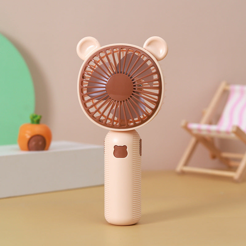 Tragbarer Unisex-Handventilator mit niedlichem Bären-Design