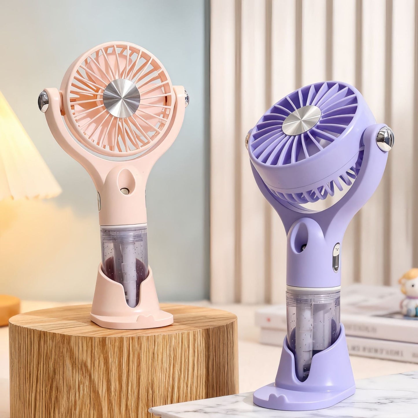 Tragbarer Unisex-Sprüh-Handventilator mit USB-Ladefunktion und ergonomischem Design