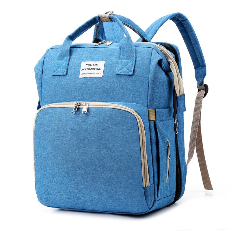 Tragbares Babybett & Wickeltasche – Multifunktionaler Reiserucksack
