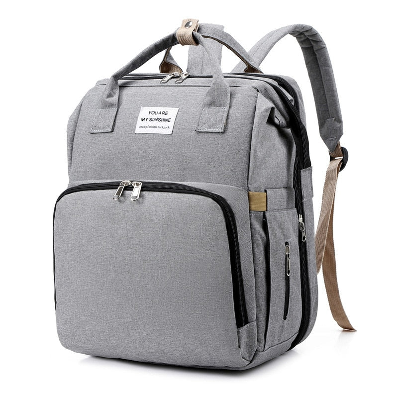 Tragbares Babybett & Wickeltasche – Multifunktionaler Reiserucksack