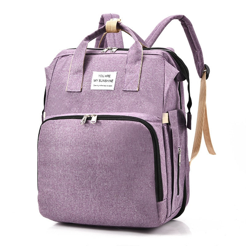 Tragbares Babybett & Wickeltasche – Multifunktionaler Reiserucksack