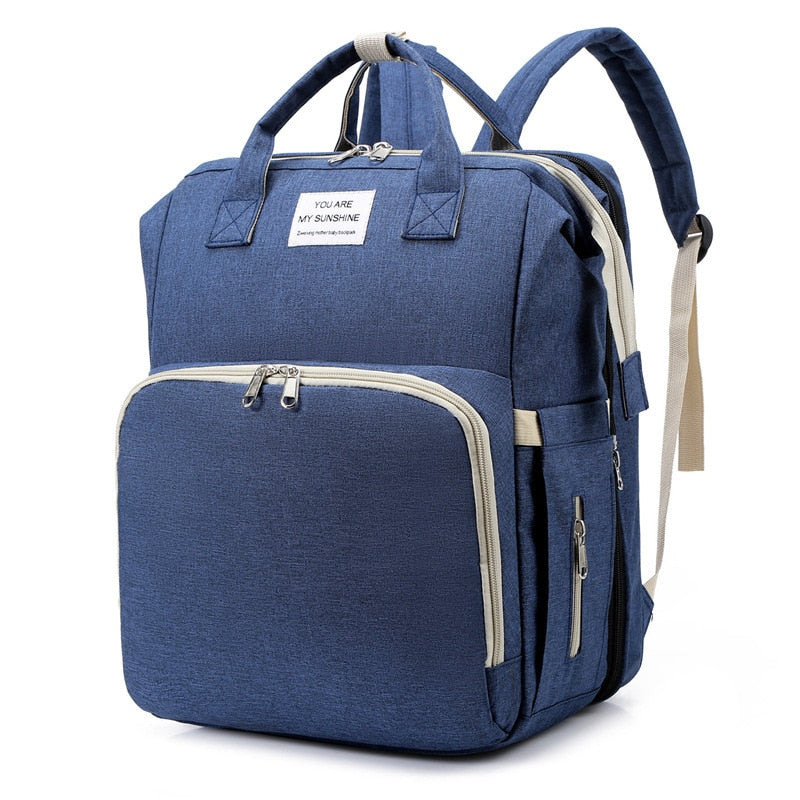 Tragbares Babybett & Wickeltasche – Multifunktionaler Reiserucksack