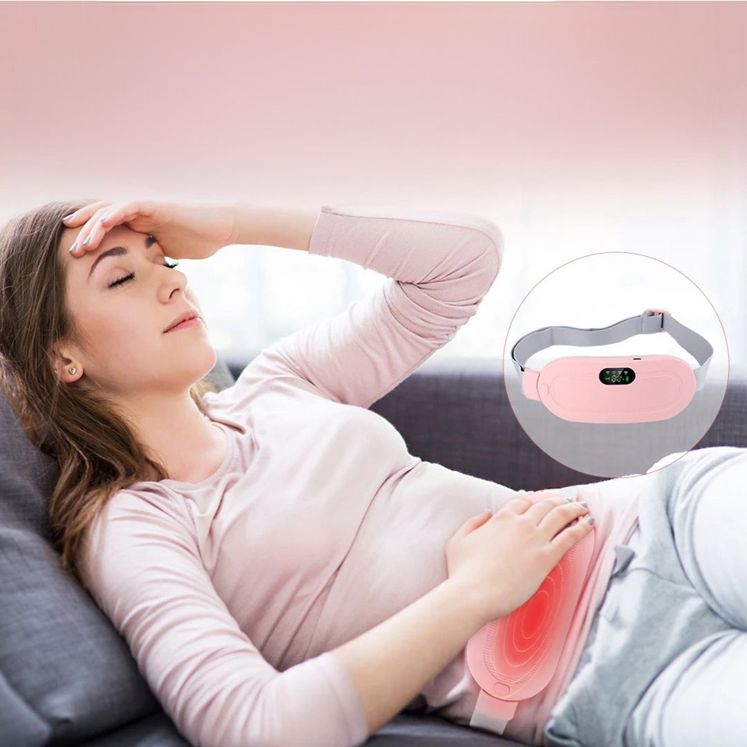 Tragbares elektrisches Heizkissen mit Massagefunktion für Bauch- und Rückenwärme
