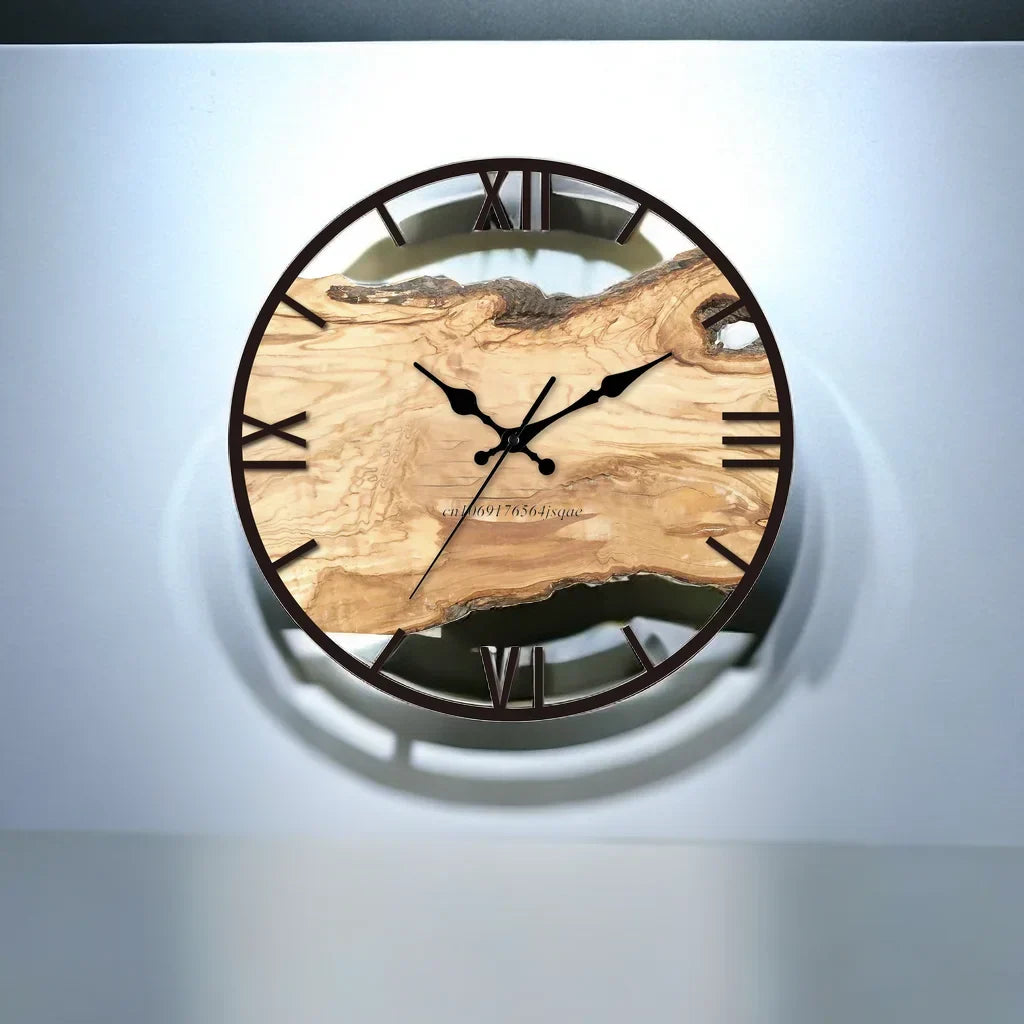 Transparente Acryl-Wanduhr | Modernes Design – leise – einfache Montage