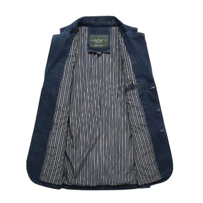 Trendiger Herren-Casual-Blazer im Denim-Stil