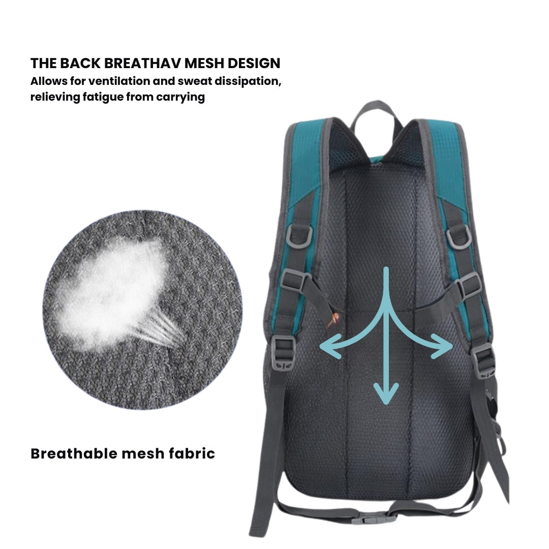 Ultra-leichter, wasserdichter Outdoor-Rucksack – Daypack zum Wandern, Campen & Reisen