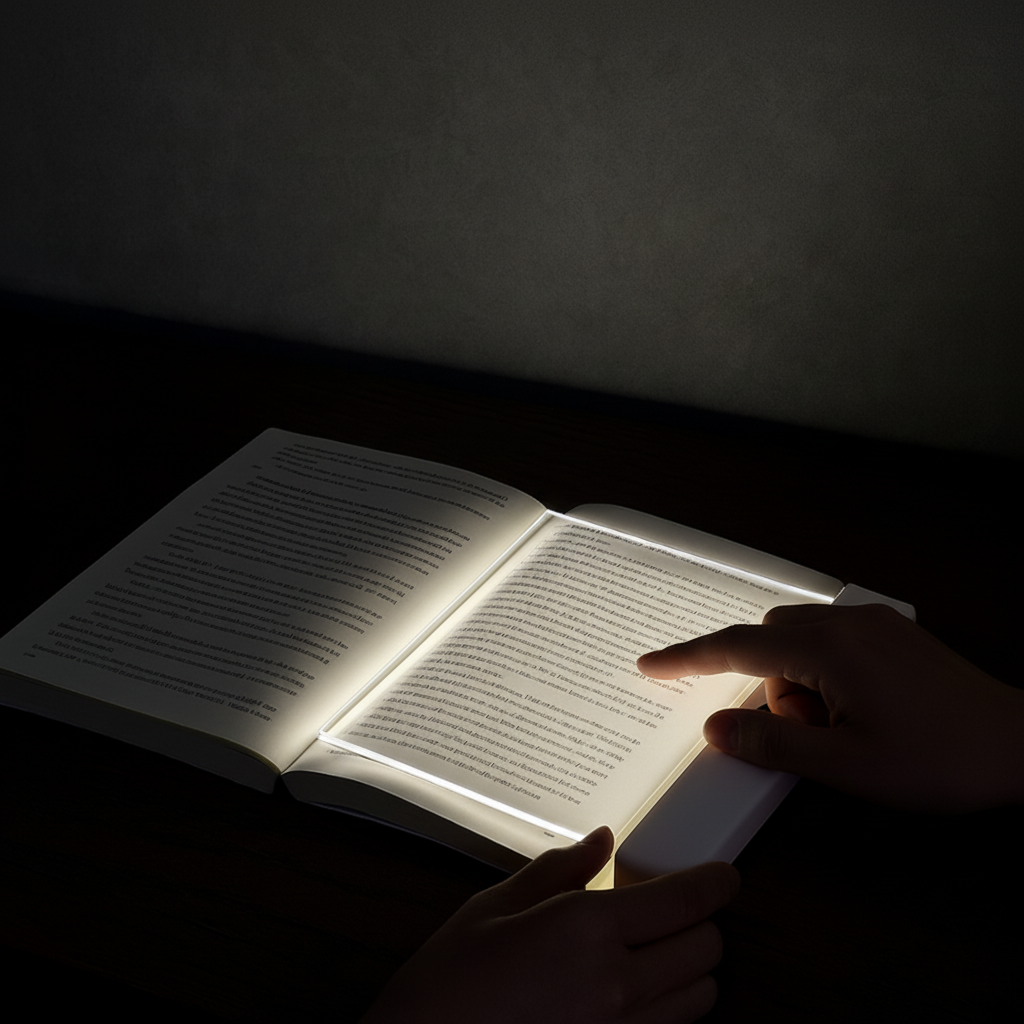 Ultradünne LED-Buchleseleuchte, USB-aufladbar