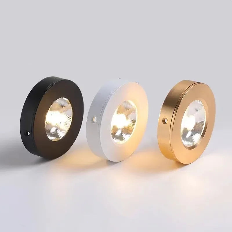 Ultradünnes LED-Aufbau-Downlight aus Aluminium blendfrei für Küche, Bad und Wohnbereiche 90–260V
