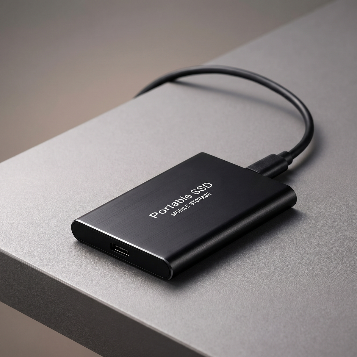 Ultraschnelle externe SSD | Tragbare 128-GB-Festplatte im kompakten Design | Langlebiges Aluminiumgehäuse für hochleistungsfähigen Speicherplatz