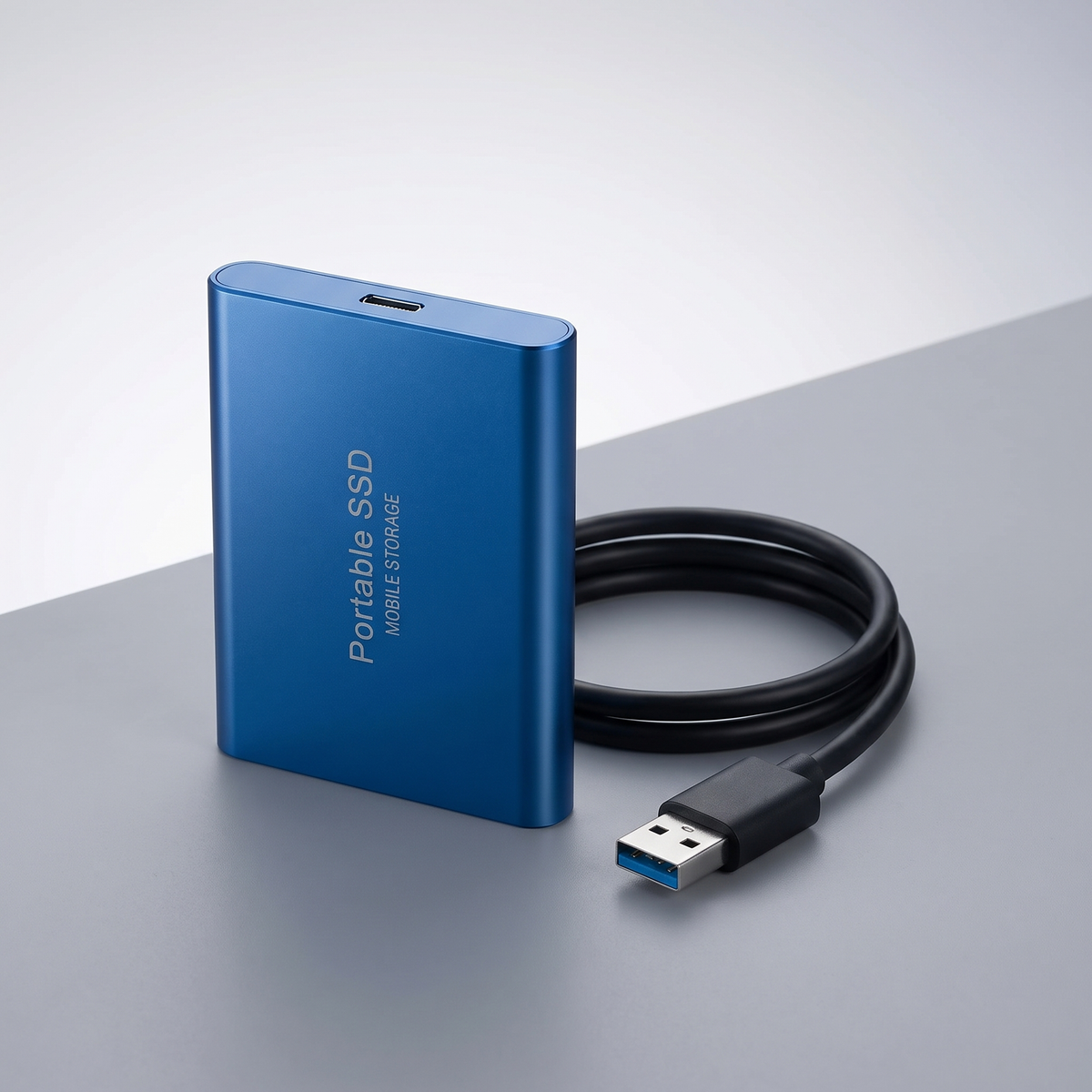 Ultraschnelle externe SSD | Tragbare 128-GB-Festplatte im kompakten Design | Langlebiges Aluminiumgehäuse für hochleistungsfähigen Speicherplatz