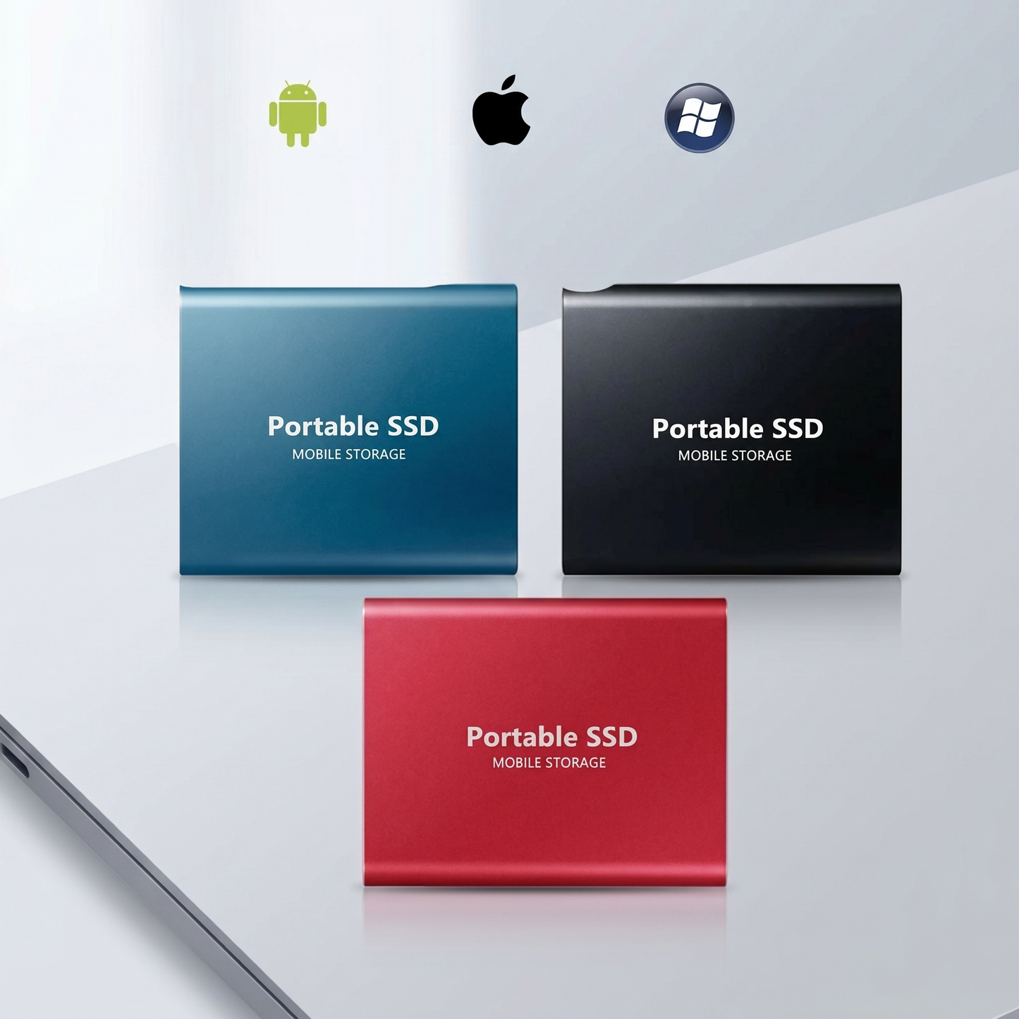 Ultraschnelle externe SSD | Tragbare 128-GB-Festplatte im kompakten Design | Langlebiges Aluminiumgehäuse für hochleistungsfähigen Speicherplatz