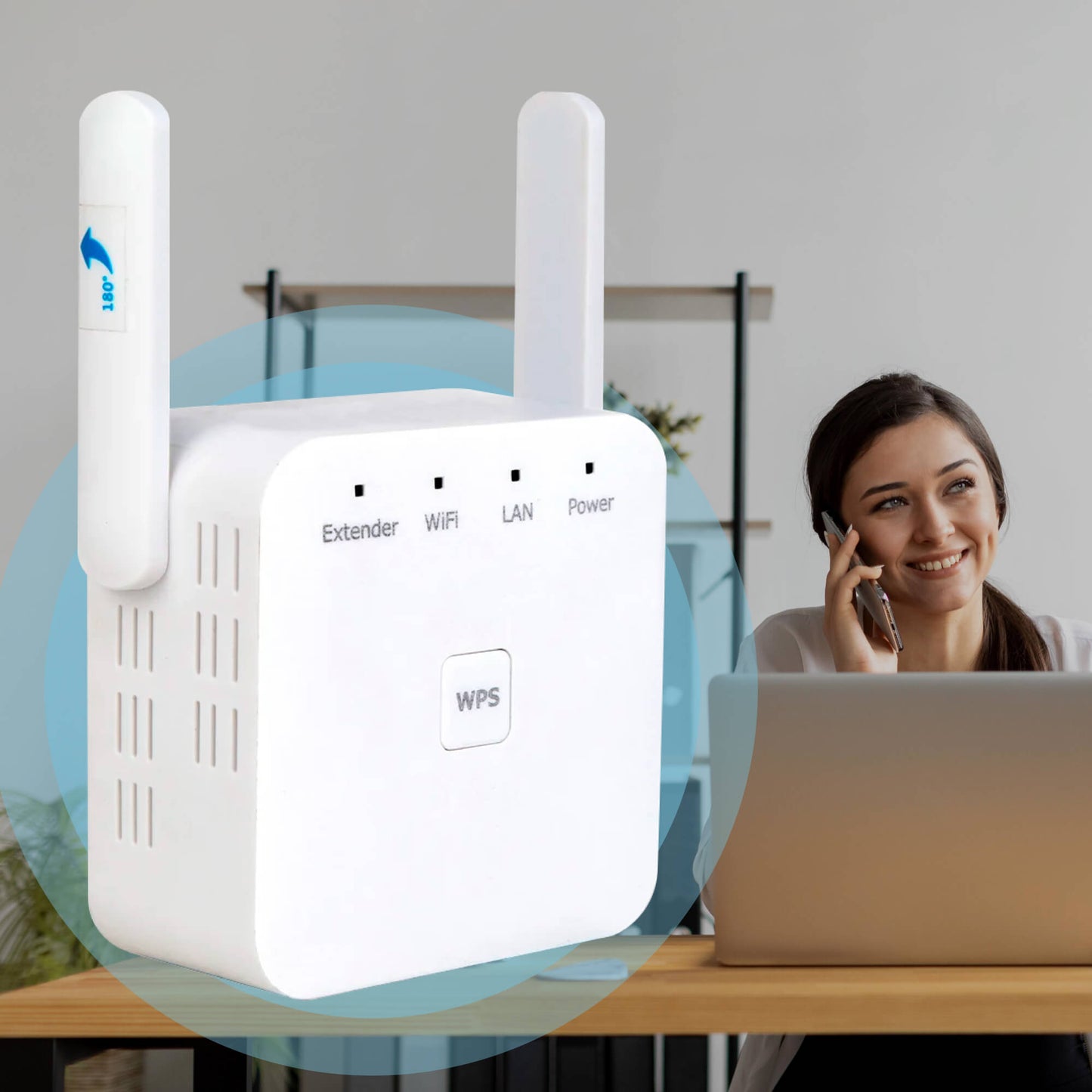UltraXtend 5G WLAN-Booster – Dualband-WLAN-Repeater für Signalabdeckung in Haus und Garten