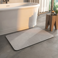 Umweltfreundliche Kieselgur-Badematte | Schnelltrocknendes, rutschfestes Design