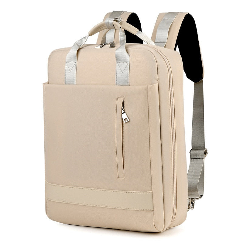 Unisex-Diebstahlschutz-Rucksack mit USB-Ladeanschluss und verdeckten Reißverschlüssen