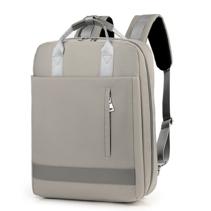 Unisex-Diebstahlschutz-Rucksack mit USB-Ladeanschluss und verdeckten Reißverschlüssen