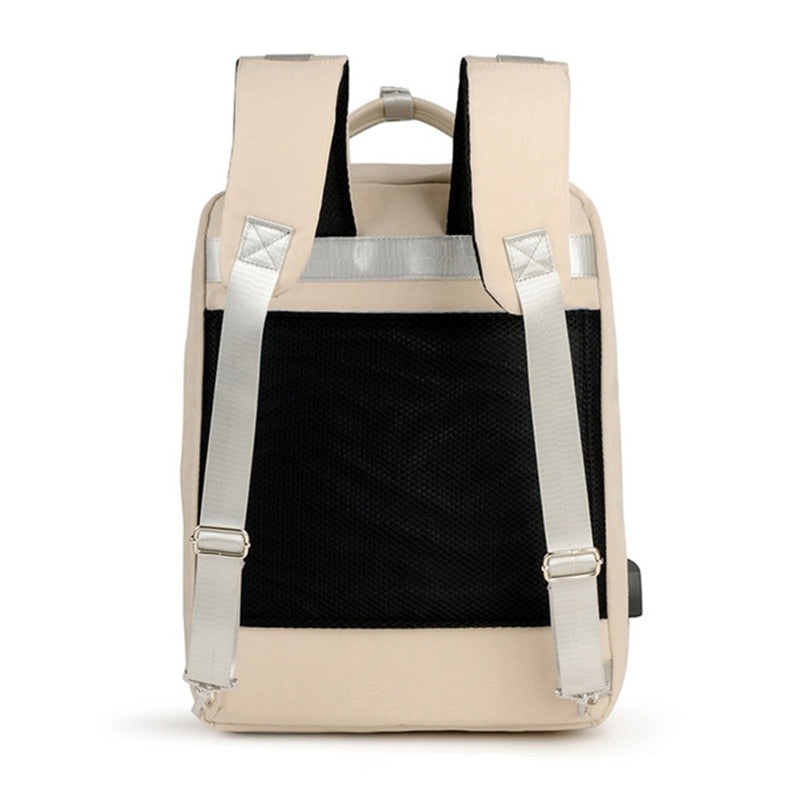 Unisex-Diebstahlschutz-Rucksack mit USB-Ladeanschluss und verdeckten Reißverschlüssen