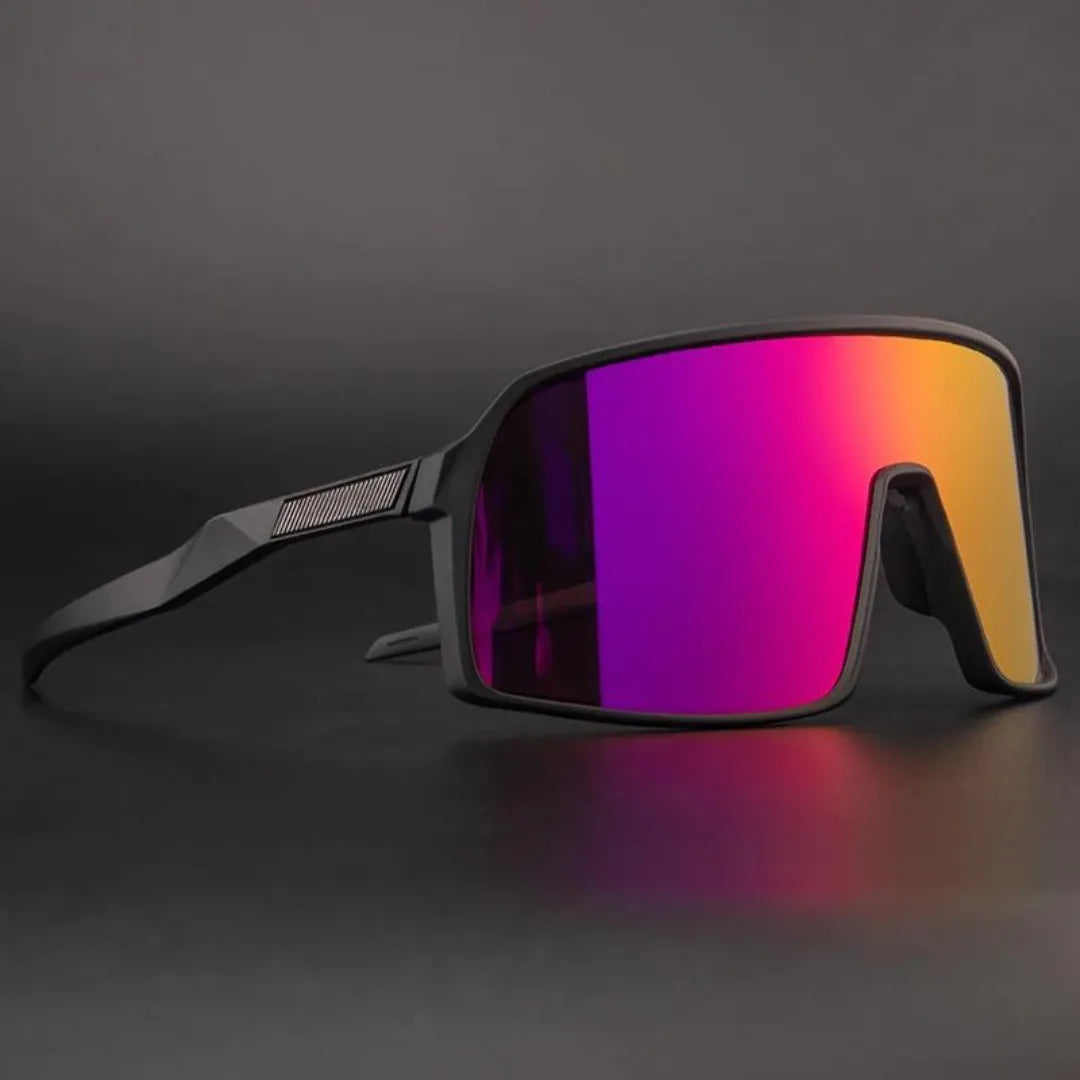 Unisex-Fahrradsonnenbrille aus Kunststoff mit UV-Schutz