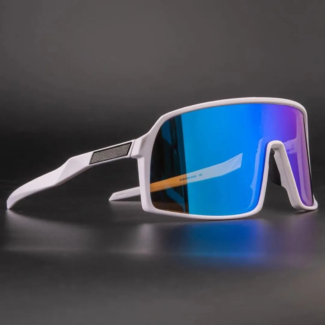 Unisex-Fahrradsonnenbrille aus Kunststoff mit UV-Schutz