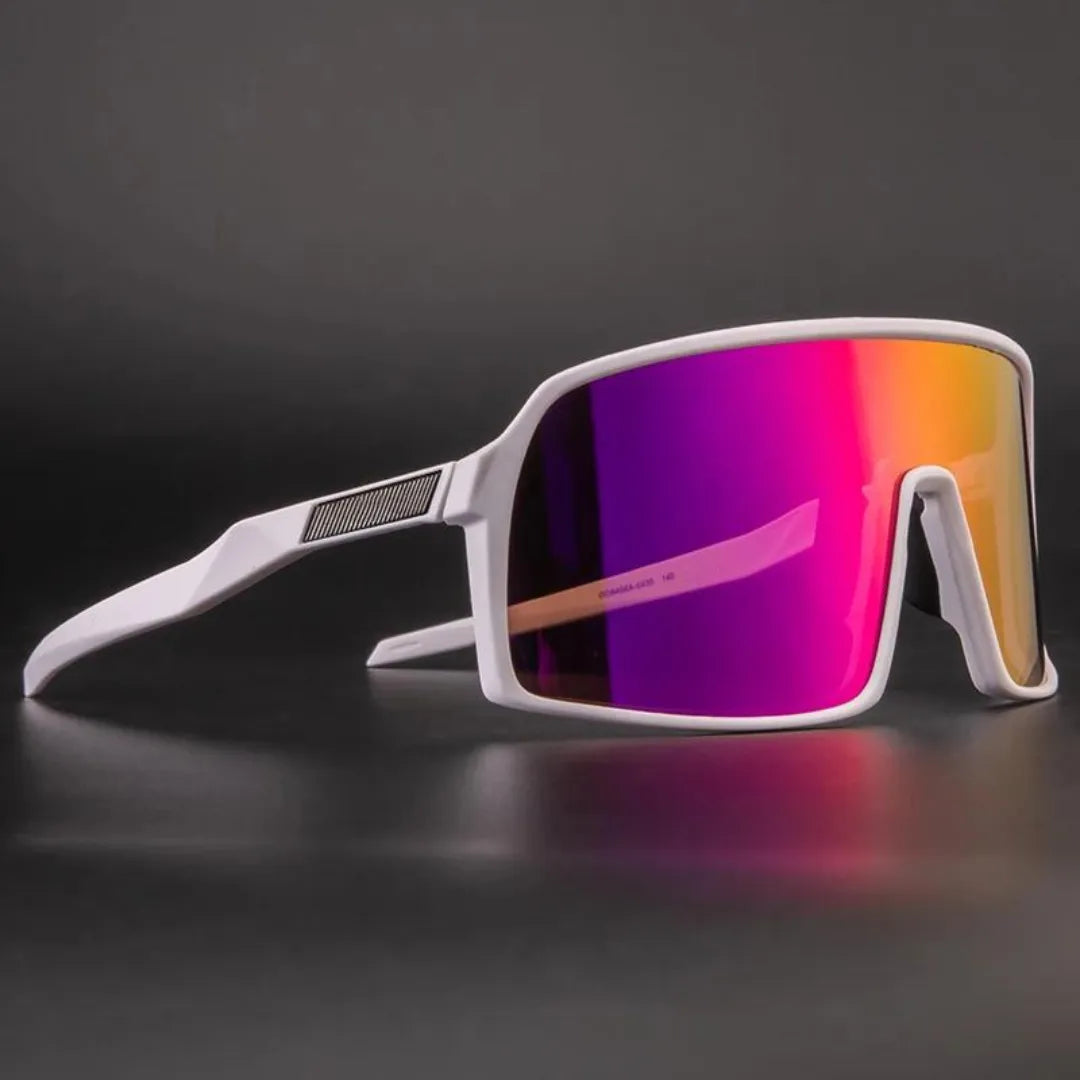 Unisex-Fahrradsonnenbrille aus Kunststoff mit UV-Schutz