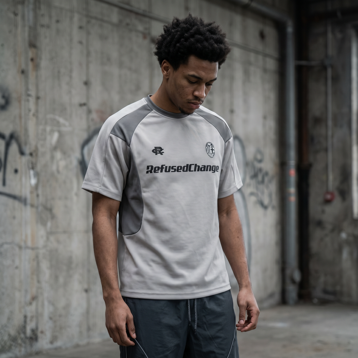 Unisex-Football-T-Shirt mit Vintage-Grafik | Lockeres Retro-T-Shirt