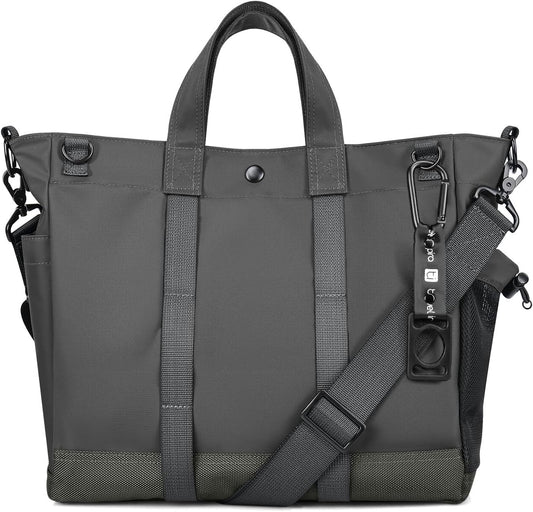 Unisex-Laptop-Tote-Bag mit mehreren Fächern und verstellbarem Riemen