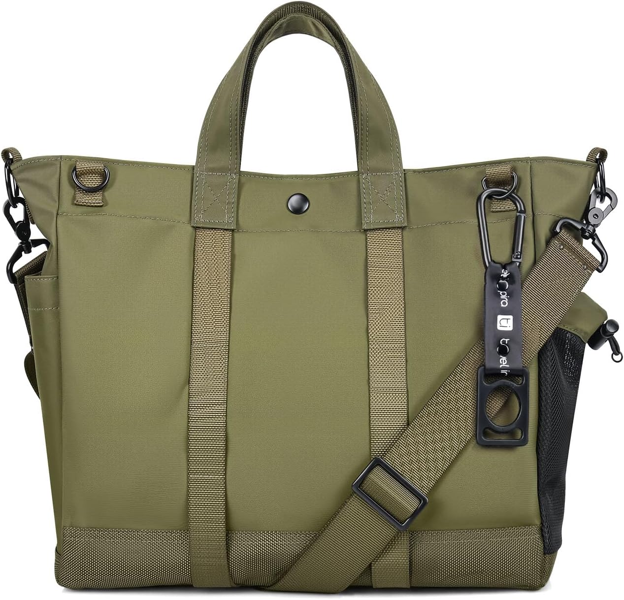 Unisex-Laptop-Tote-Bag mit mehreren Fächern und verstellbarem Riemen