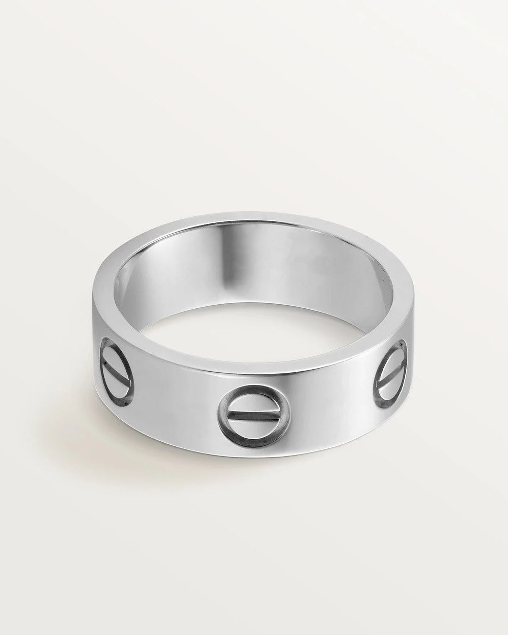 Unisex-Ring aus Zinklegierung in Silber