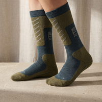 Unisex-Snowboardsocken aus Merinowolle | Technische Wintersocken mit unterschiedlichen Polsterzonen