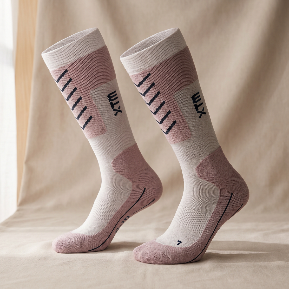 Unisex-Snowboardsocken aus Merinowolle | Technische Wintersocken mit unterschiedlichen Polsterzonen