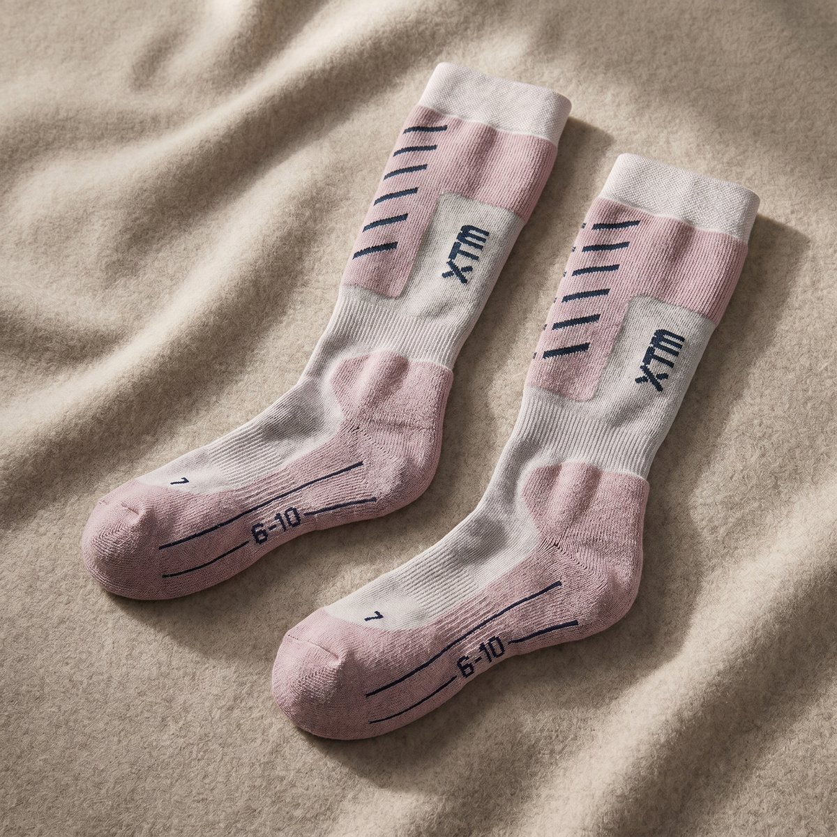 Unisex-Snowboardsocken aus Merinowolle | Technische Wintersocken mit unterschiedlichen Polsterzonen