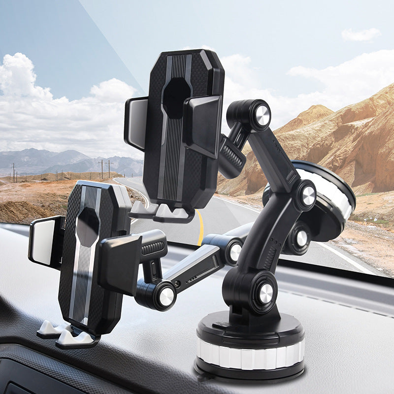 Universale KFZ-Halterung mit Teleskoparm und 360°-Kugelgelenk für Windschutzscheibe und Armaturenbrett