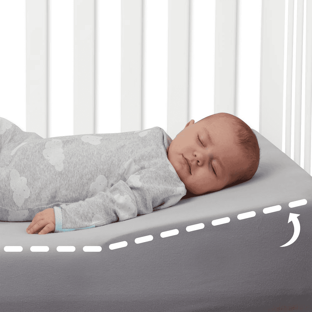 Universelles Babykissen | Schräge Babymatratze gegen Reflux und verstopfte Nase