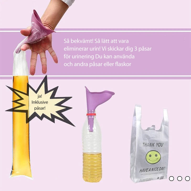 Urinierhilfe für Frauen – ergonomisches und spritzwassergeschütztes Design