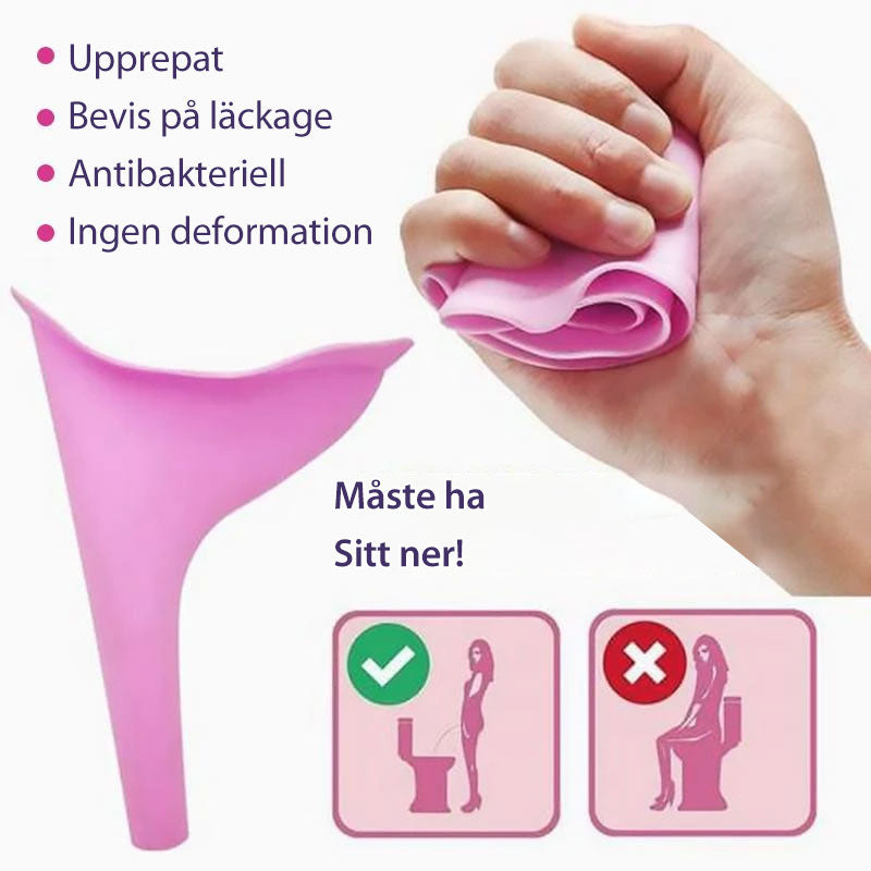 Urinierhilfe für Frauen – ergonomisches und spritzwassergeschütztes Design