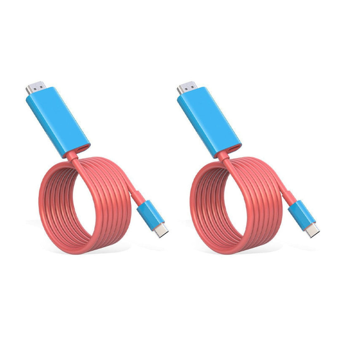 USB-C-auf-HDMI-Kabel - 2m mit PD-Schnellladen für Switch, Tablet, Smartphone und Laptop