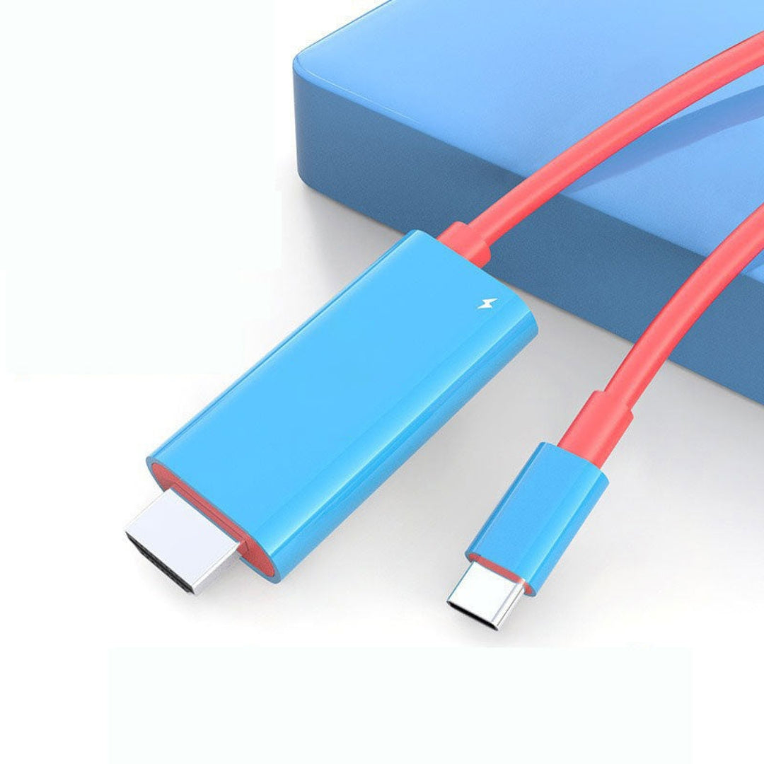 USB-C-auf-HDMI-Kabel - 2m mit PD-Schnellladen für Switch, Tablet, Smartphone und Laptop