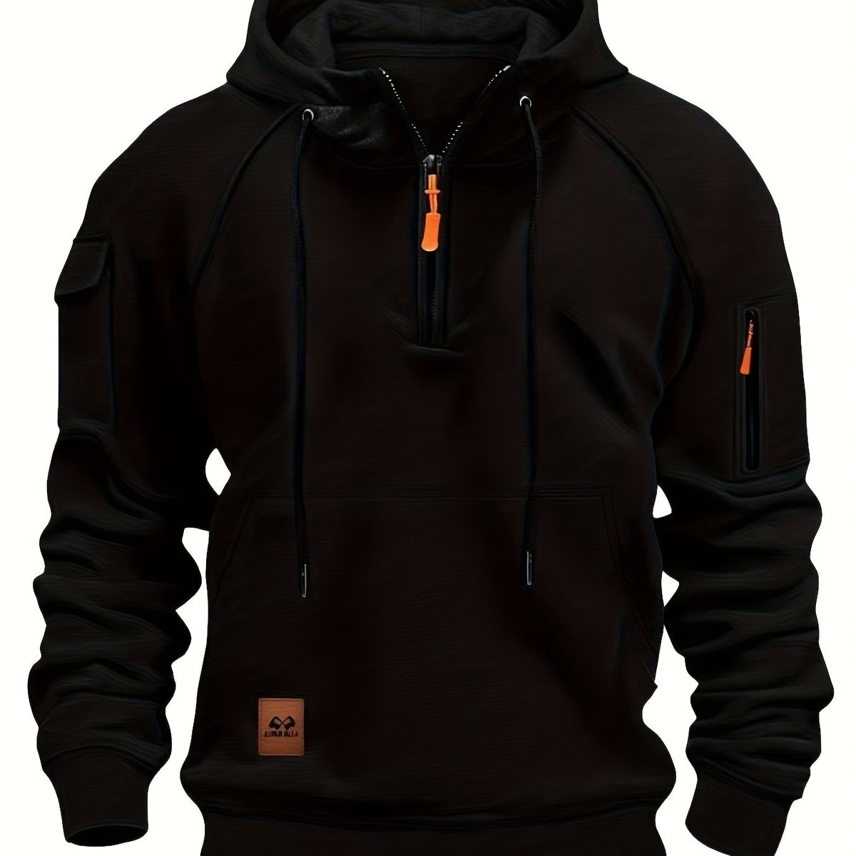 Utility-Hoodie mit Viertelreißverschluss