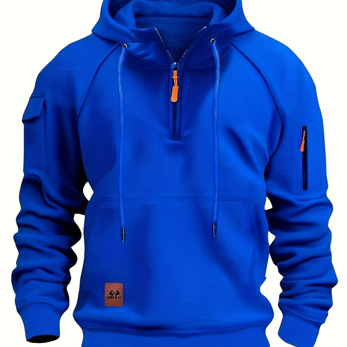 Utility-Hoodie mit Viertelreißverschluss
