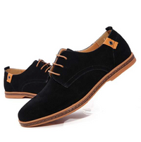 Vegane Oxford-Schnürschuhe aus Wildlederimitat für Herren
