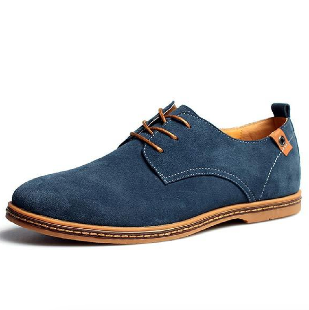 Vegane Oxford-Schnürschuhe aus Wildlederimitat für Herren