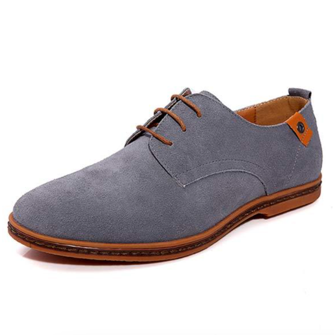Vegane Oxford-Schnürschuhe aus Wildlederimitat für Herren