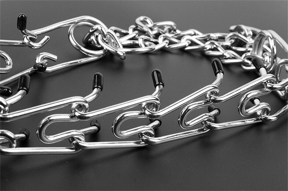Verstellbares Hunde-Erziehungshalsband mit gummierten Zinken