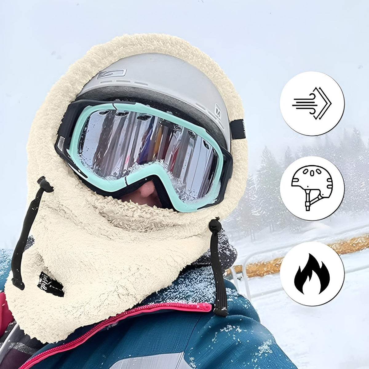 Vielseitiger Winter-Fleece-Schlauchschal